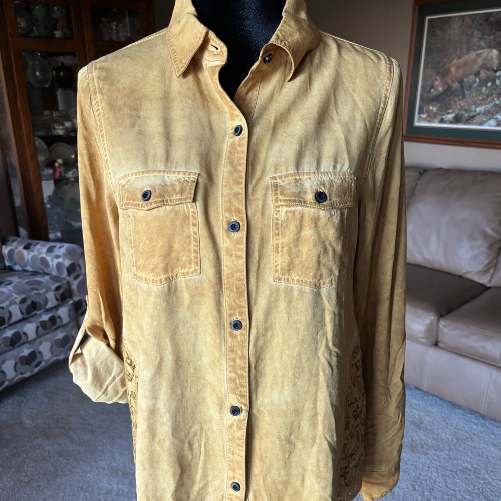 Indigo Thread Co. Mustard Top S